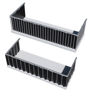 Balkon-Sichtschutz Lorena grau 75 cm