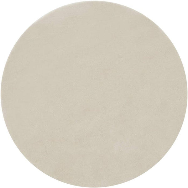 Tapis à poils courts Soft Zone beige Ø 120 cm 