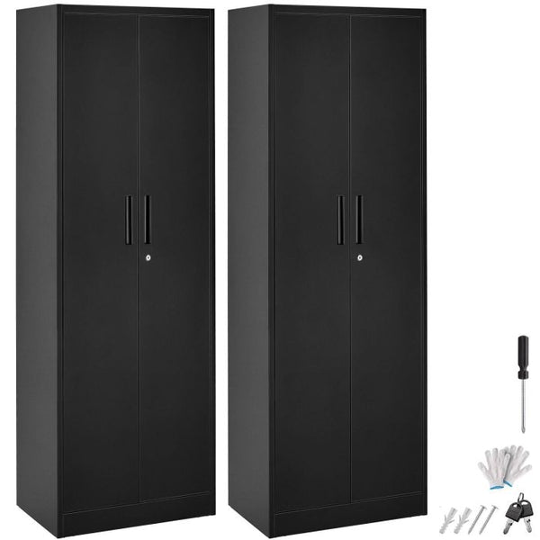 Aktenschrank Brandon schwarz 2er Set