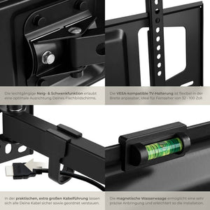 TV Wandhalterung neigbar, bis 60kg