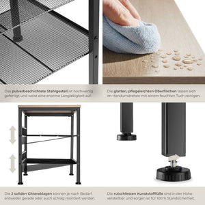 Beistelltisch Lincoln Industrial Holz hell, Eiche Sonoma