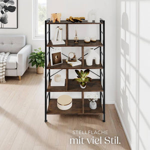 Regal Charleston Industrial Holz dunkel, rustikal
