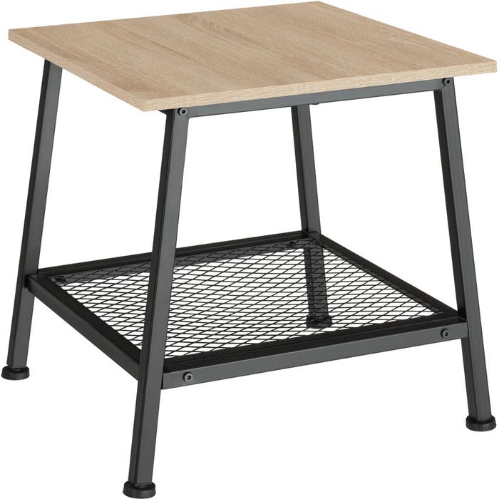 Beistelltisch Bedford Industrial Holz hell, Eiche Sonoma