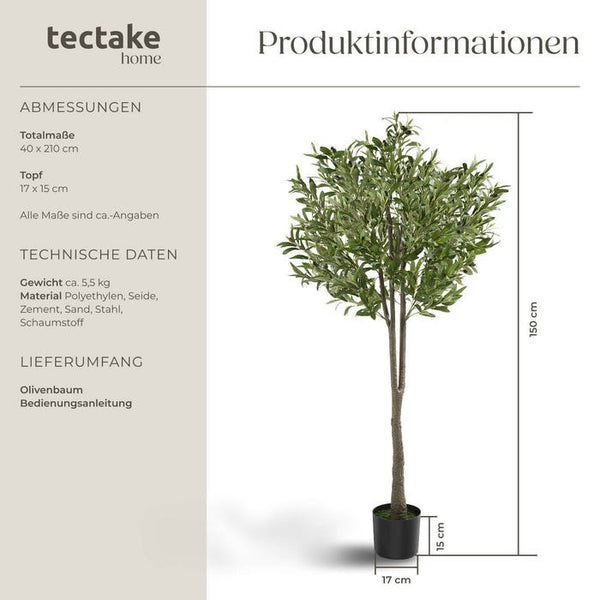 Olivier artificiel Oleand 150 cm 