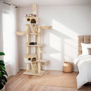 Kratzbaum Hansi beige/weiss