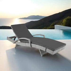 Aluminium Rattan Sonnenliege Océane