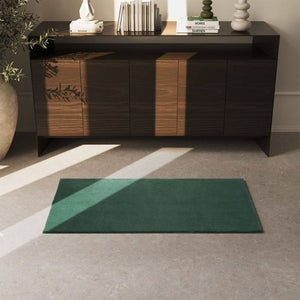 Tapis à poils courts Soft Zone vert 60 x 110 cm 