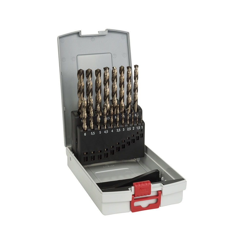 Bosch Pro Box HSS-Co 135 degrees. 19 pieces 1.0 - 10.0mm