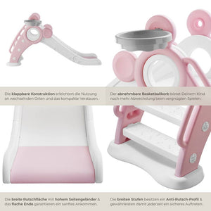 Kinderrutsche Joy pink