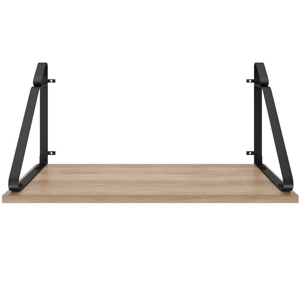 2 Hängeregale Irvine Industrial Holz hell, Eiche Sonoma