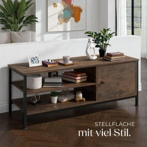 TV-Regal Durban Industrial Holz dunkel, rustikal 110 x 40 x 45,5 cm
