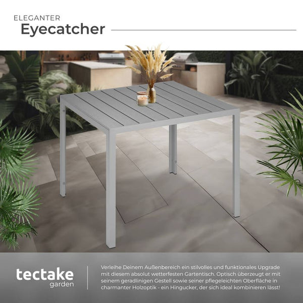Aluminium Gartentisch Maren silber