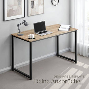 Schreibtisch Flint Industrial Holz hell, Eiche Sonoma 120 cm