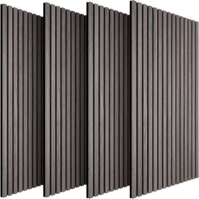 Sonic Wall Holzoptik in Eiche hellgrau 4er Set Eiche hellgrau 4er Set