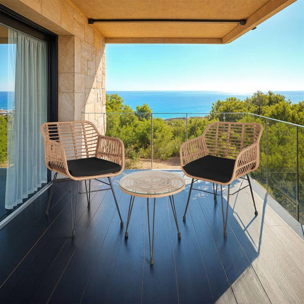 Rattan Sitzgruppe Molfetta natur