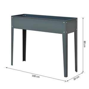 Hochbeet Kräuterbeet Pflanzkasten 100 x 30 x 80 cm
