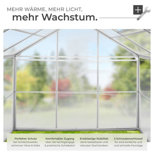 Gewächshaus ohne Fundament 190 x 185 x 195 cm