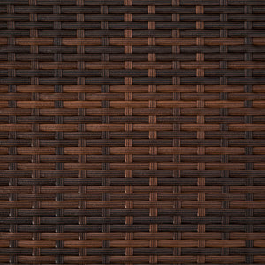 Aluminium Rattan Sitzgruppe Monaco 8+1 schwarz/braun