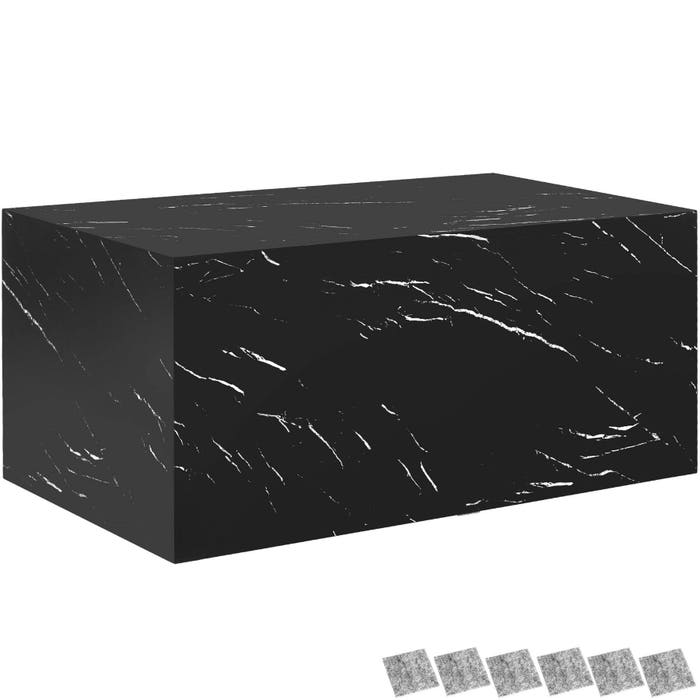 Couchtisch Lasley Marmor Optik schwarz 90 x 50 x 40 cm