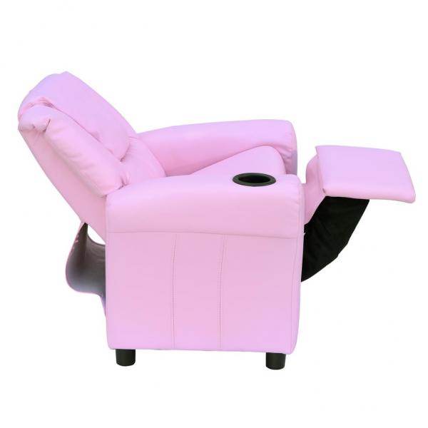 Kindersessel Minisessel Kindersofa für 3-6 Jahre alt Liegefunktion Rosa