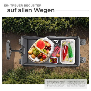 Faltbarer Bollerwagen max. 80kg, grau