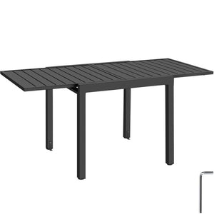 Aluminium-Gartentisch Campos 80 x 80 (160) cm