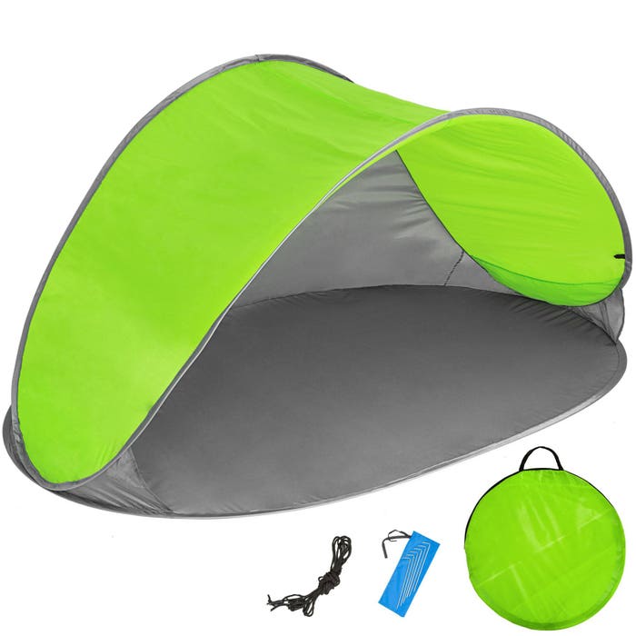 Pop-Up Strandmuschel Jasmin grau/grün