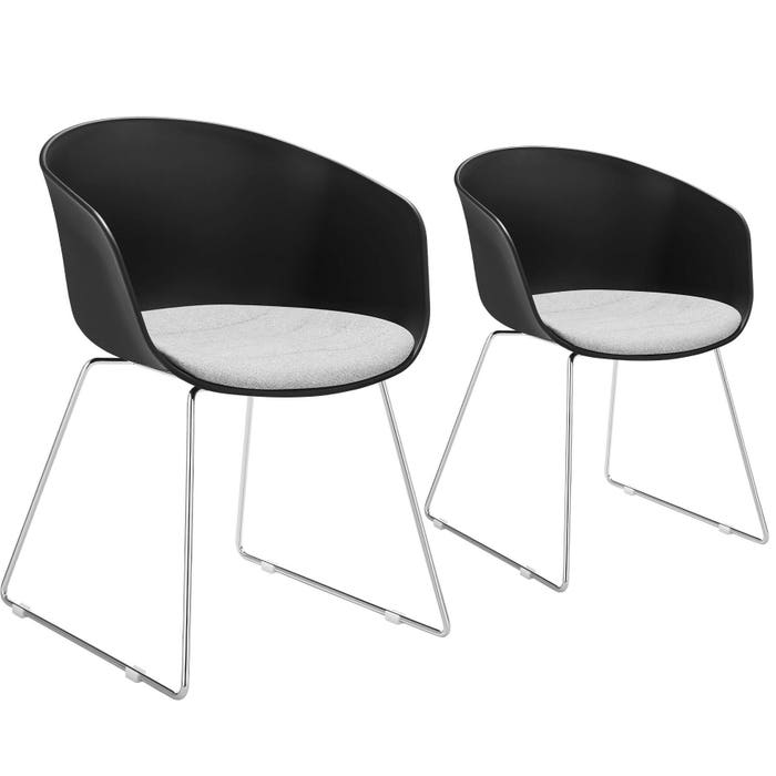 Fauteuil Logart en plastique, lot de 2