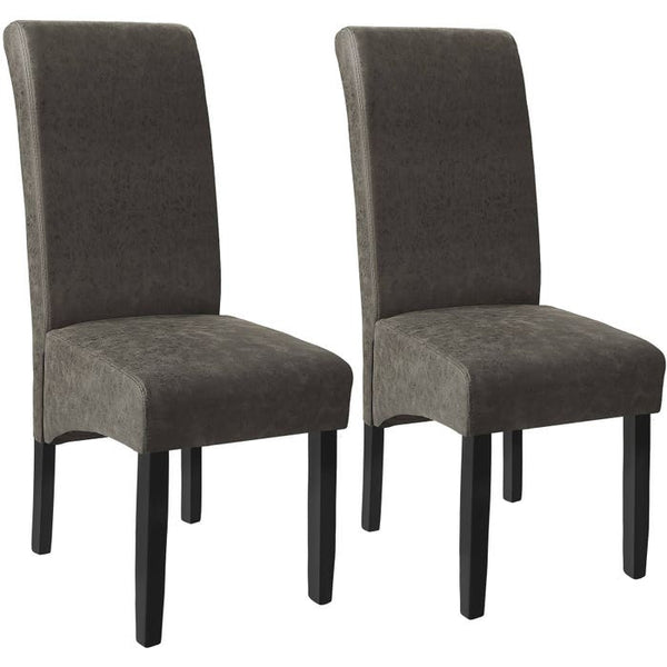 Esszimmerstuhl grau marmoriert 2er Set
