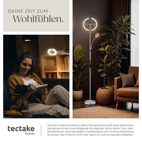 Deckenfluter Auralis Nickel matt