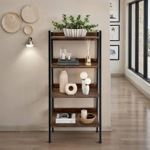 Leiterregal Chatham Industrial Holz dunkel, rustikal 57,5 x 34 x 138 cm