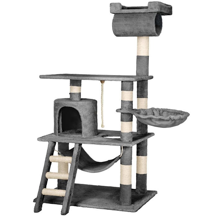 Stokeley cat tree, 141cm, grey