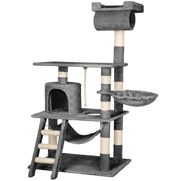 Arbre à chat Stokeley, 141 cm, gris