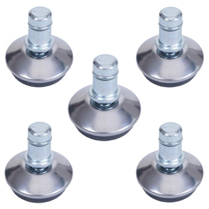 5er-Set Bodengleiter für Stühle Ø11mm fester Stand silber