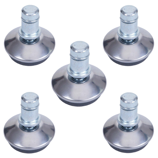 5er-Set Bodengleiter für Stühle Ø11mm fester Stand silber
