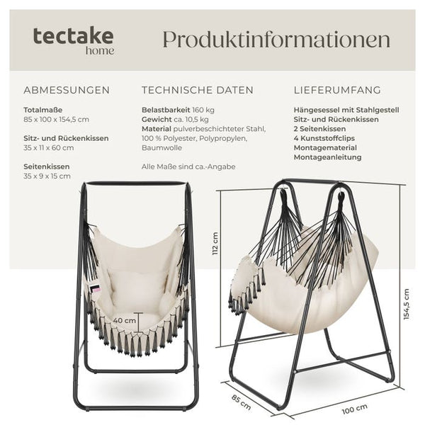 Hängesessel Alison beige