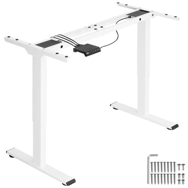 Struttura per tavolo Melville, regolabile in altezza, 110-168x60x70-119cm, bianco