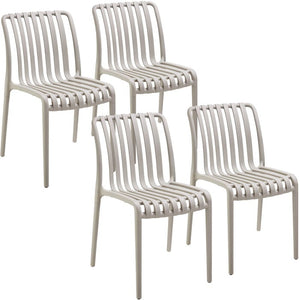Gartenstühle Alcudia taupe 4er Set