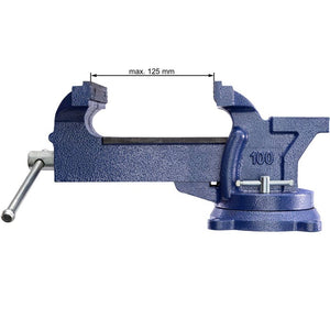 Schraubstock Amboss 360° drehbar, 125mm