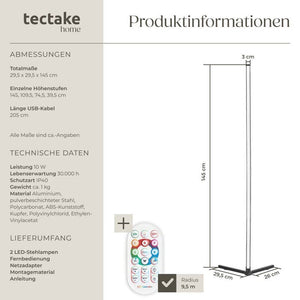 LED-Stehlampe Spectra 2er Set