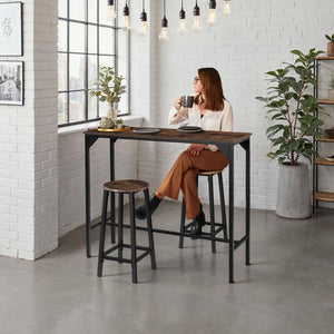 2 Barhocker Corby Industrial dunkelbraun