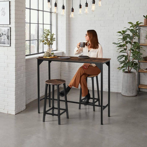 2 Barhocker Corby Industrial dunkelbraun
