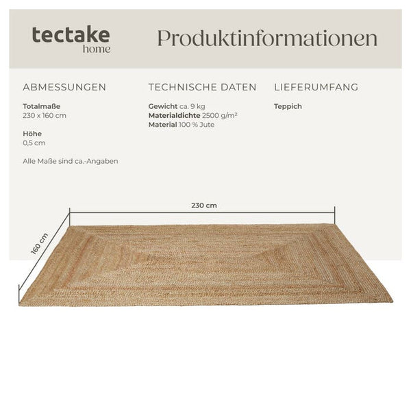Tapis tissé main Glim 160 x 230 cm