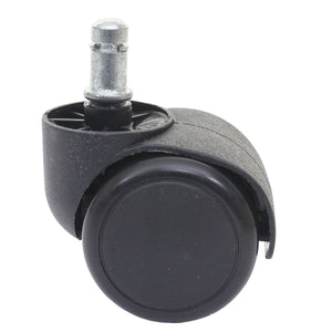 5x Hartbodenrollen Bürostuhl-Rollen 150kg belastbar 50mm schwarz