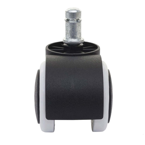 5x Hartbodenrollen Bürostuhl-Rollen 150kg belastbar 50mm weiss