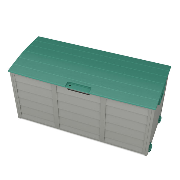 Kissenbox Gartenbox grün / grau