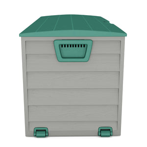 Kissenbox Gartenbox grün / grau