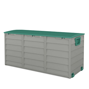 Kissenbox Gartenbox grün / grau