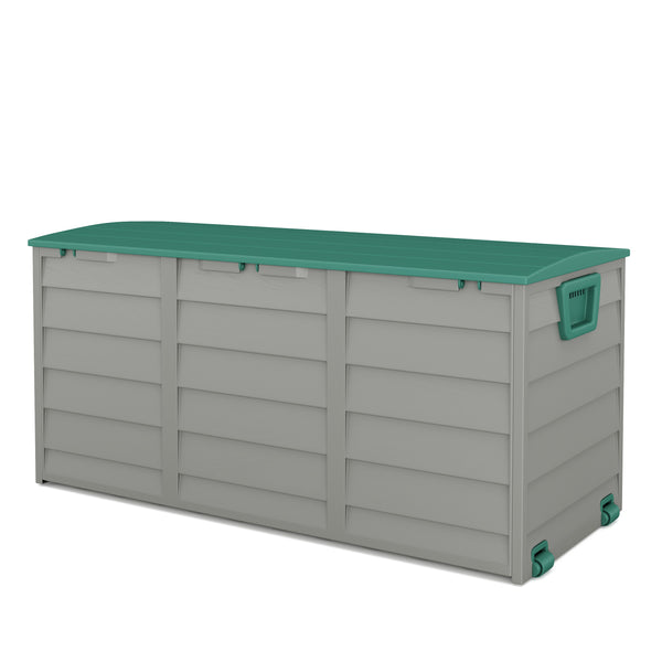 Kissenbox Gartenbox grün / grau