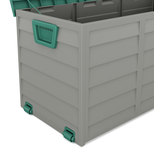 Kissenbox Gartenbox grün / grau